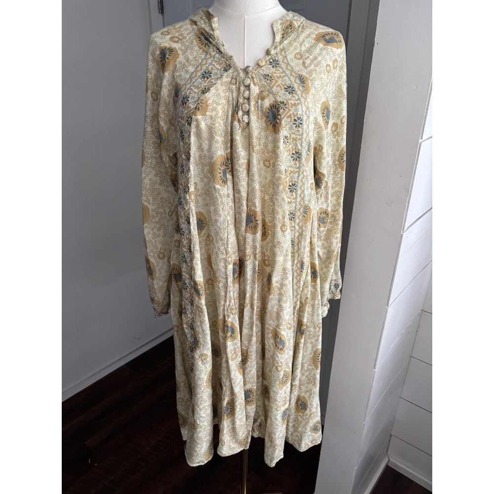 Natalie Martin Beige Floral Maxi Dress - Picture 3 of 8